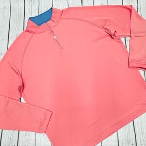 Peter Millar Seaside Wash Pique 1/4 Zip Pullover Men's Size XXLg
